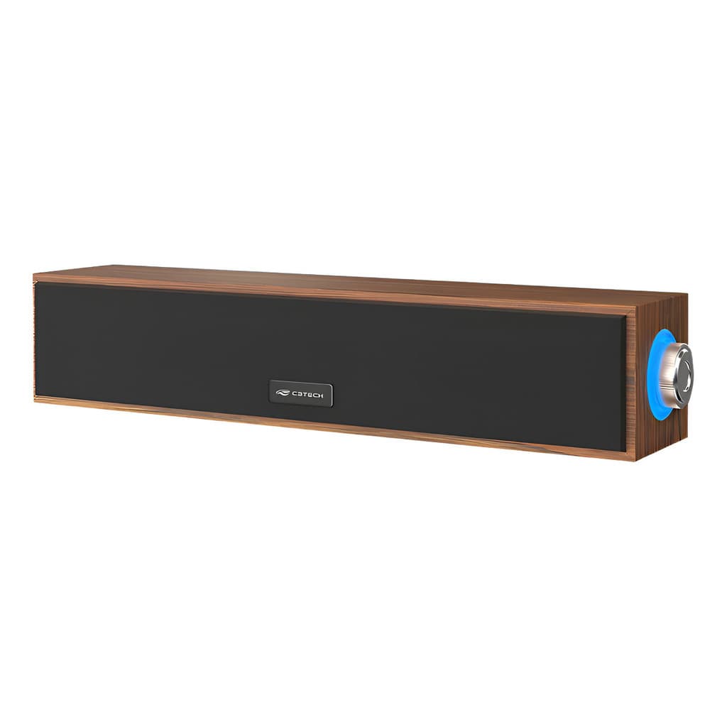 Soundbar 2.0 Sb-30bw Marrom Som De Cinema C3tech Frequência 90hz A 20khz 127v