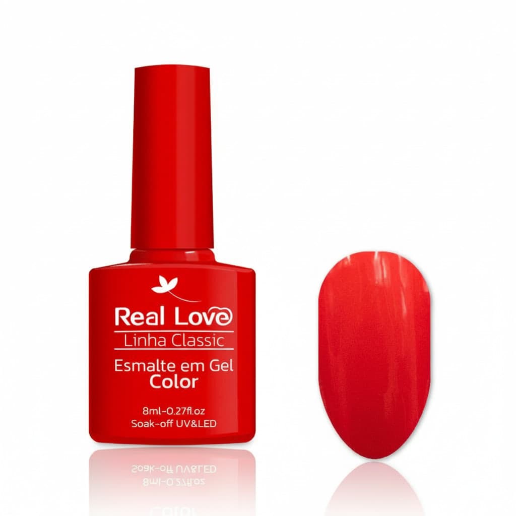 Esmalte em Gel 8ml Linha Classic Real Love – Brilho Intenso e Alta Durabilidade N-48