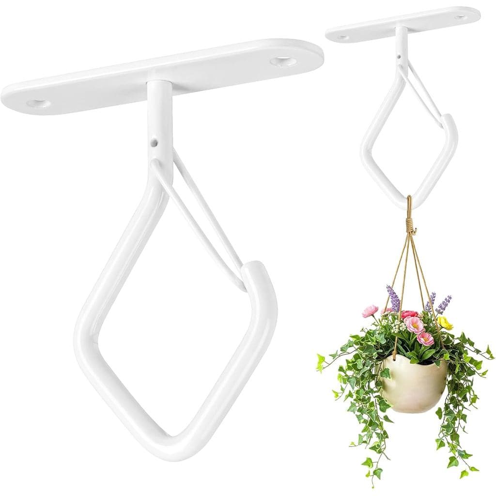 Ganchos para Plantas de Teto com Fecho de Segurança, Ganchos de Metal de Alta Resistência de 2,95 Polegadas para Pendura