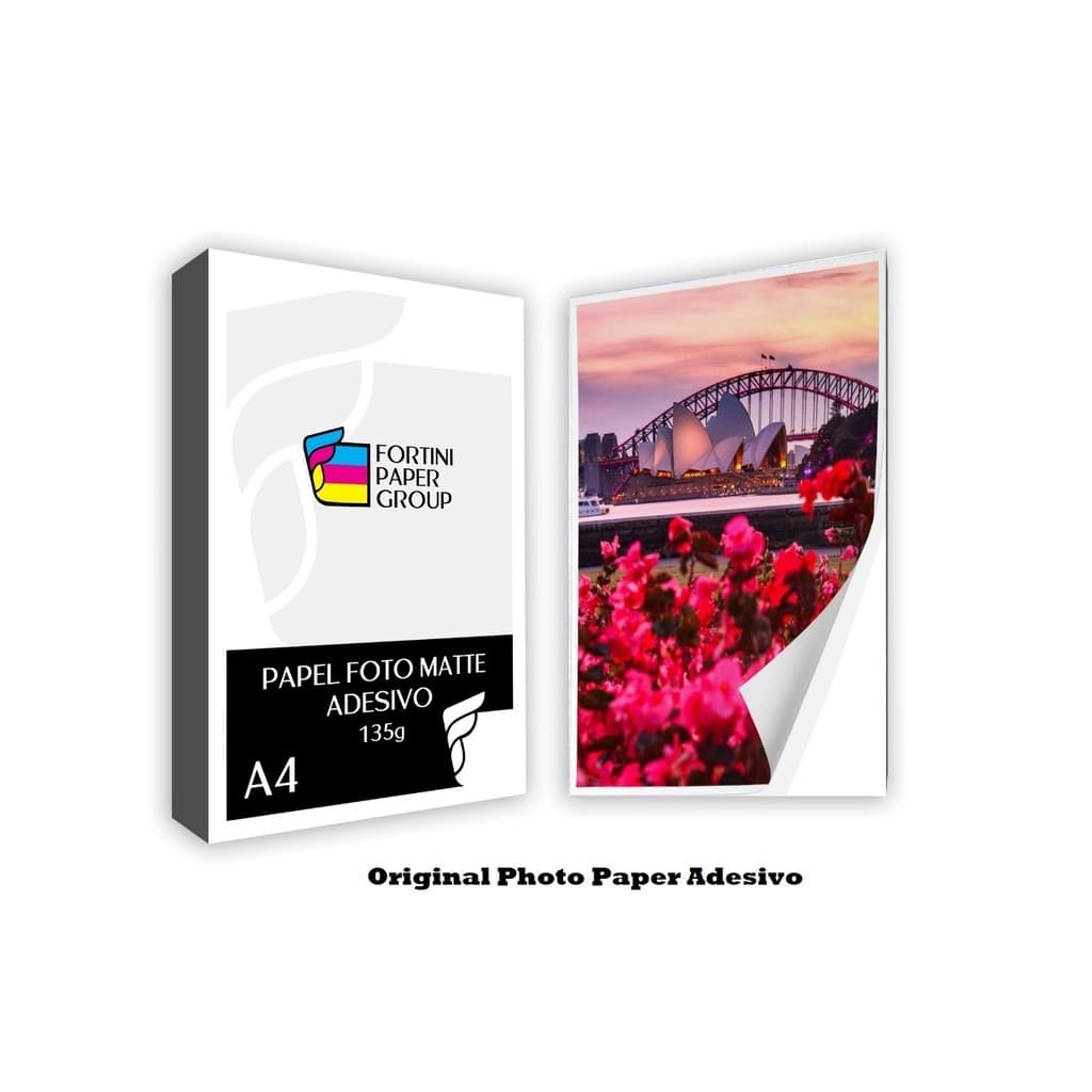 100 Folhas Papel Fotográfico A3 Adesivo Fosco 135g Premium | Matte Sem Brilho | À Prova d’Água | Inkjet