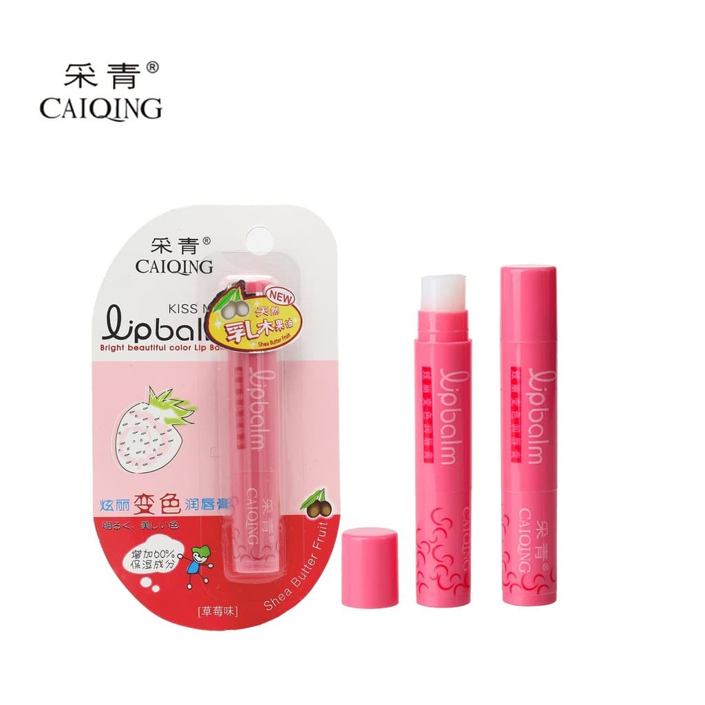 正 Caiqing Bálsamo labial que muda de cor Bálsamo labial hidratante hidratante não desbota deslumbrante batom verde color