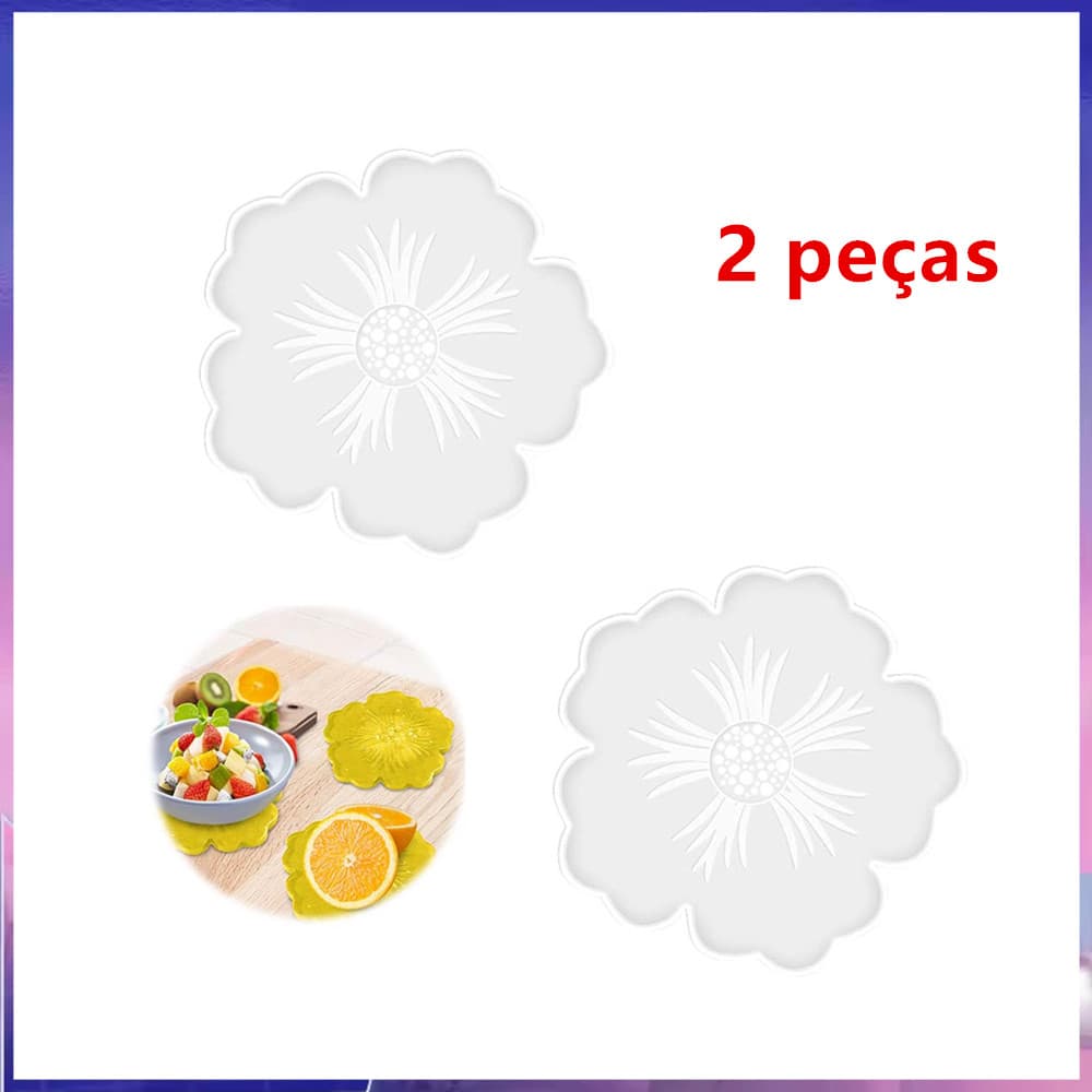 Molde de resina de cristal de flor, 2 resina epóxi, molde de Silicone, armazenamento de buquê