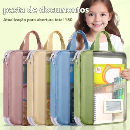 Bolsa Transparente Para Documentos Huajie | De Arquivo Estudantes , Livros E Papéis De Teste