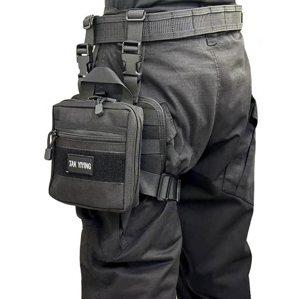 Deyi acampamento ao ar livre tático perna saco motocicleta ciclismo perna saco multifuncional combinado perna saco venti