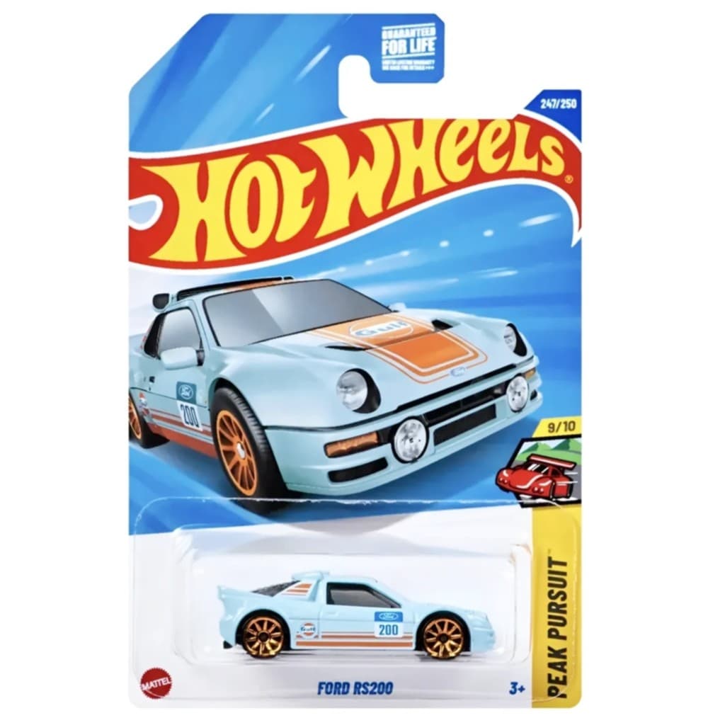 Hot Wheels Ford RS200 Gulf Azul JBB49 Mattel