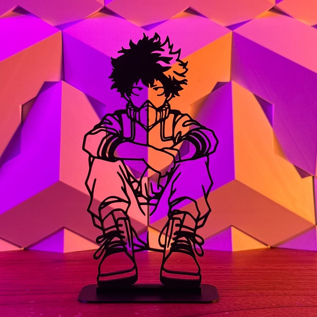 Deku - Boku no Hero | My Hero Academia - Decoração Geometric Low Poly