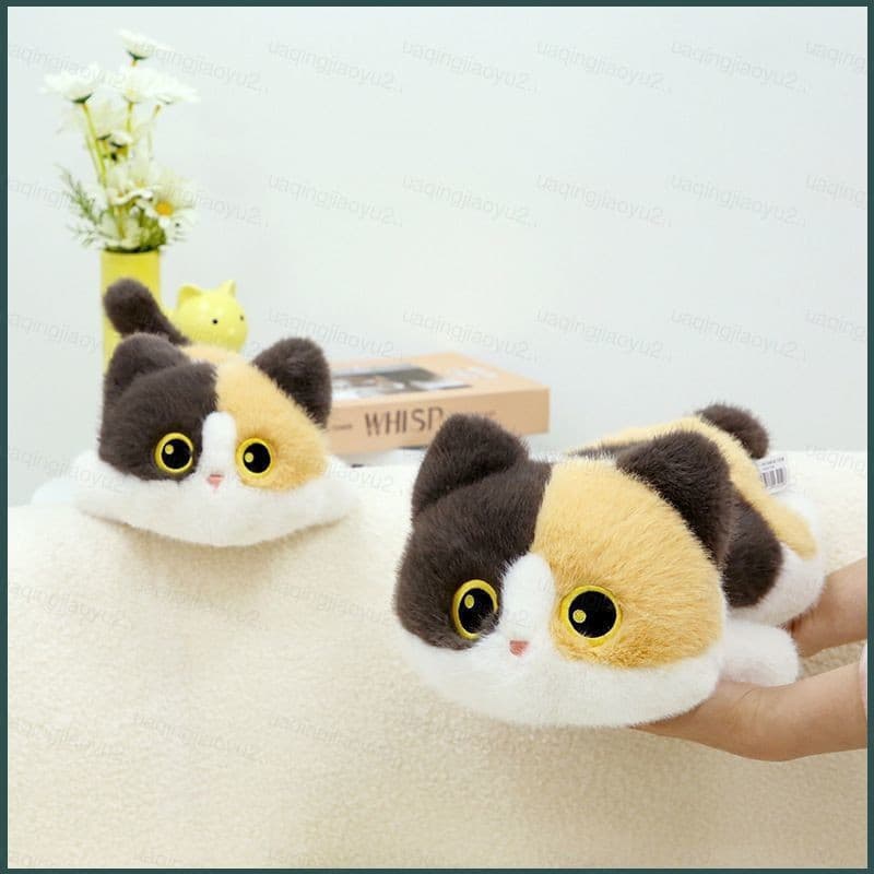 HQ2 Calico Gato E siamese Bonecas De Pelúcia Presente Para Meninas Brinquedos Chaveiro Pingente Crianças Coleção QH2