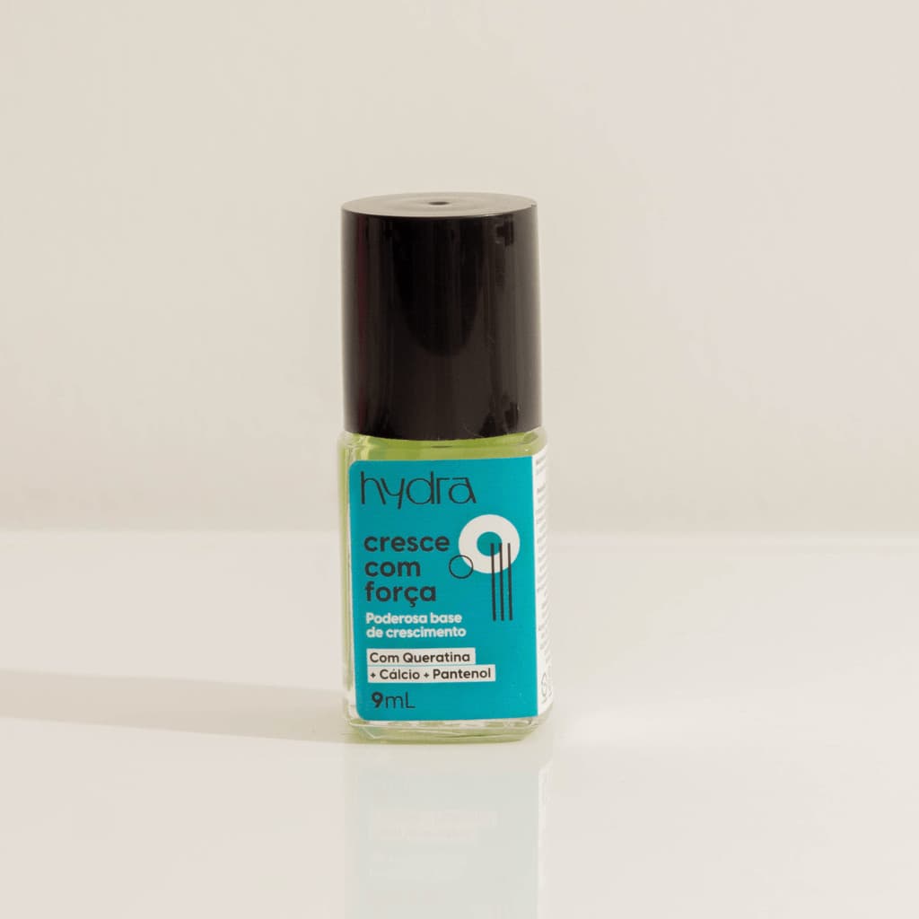 Cresce com Força Base de Crescimento para unhas 09mL Hydra Cosméticos tratamento para unhas