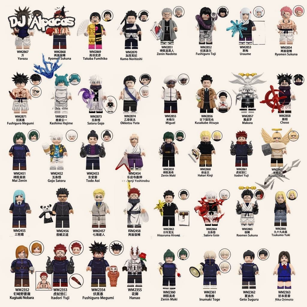 Blocos De Construção Figuras Brinquedo Colecionável WM2854 WM2855 WM2856