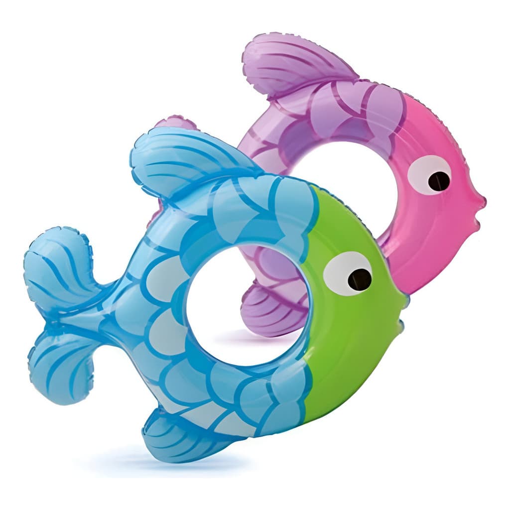 Boia Infantil em Formato de Peixe – 2 Unidades para Segurança na Piscina