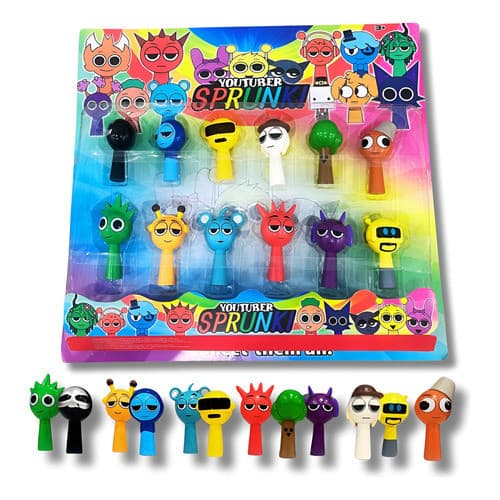 Bonecos 12 Sprunki Rhythm Box Presente Infantil Brinquedo