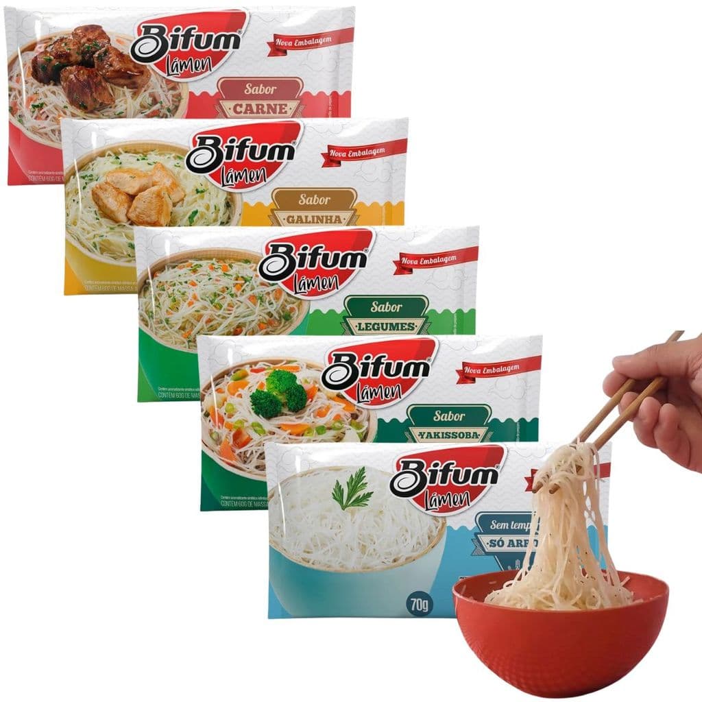 Macarrão Sem Glúten Instantâneo Lámen Vários Sabores