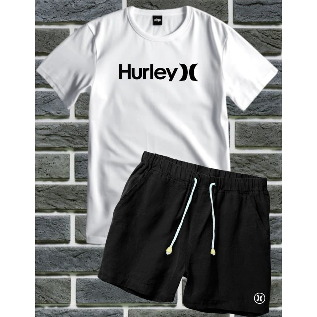 Conjunto kit camiseta e bermuda em Tactel confortavel e estiloso estampa HLW
