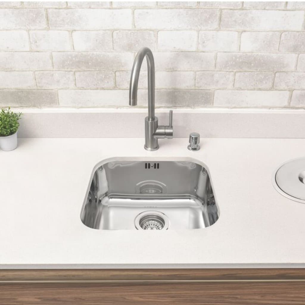 Cuba de Embutir Original Tramontina 40 BL Aço Inox Alto brilho 40x34 Direto de Fábrica