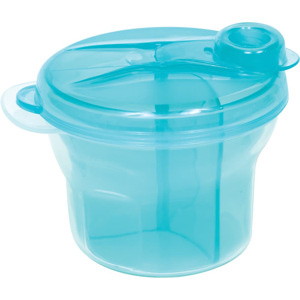 Porta Leite Em Pó Com Divisórias Removíveis 300ml Pote Dosador Medidor De Fórmula Buba Azul