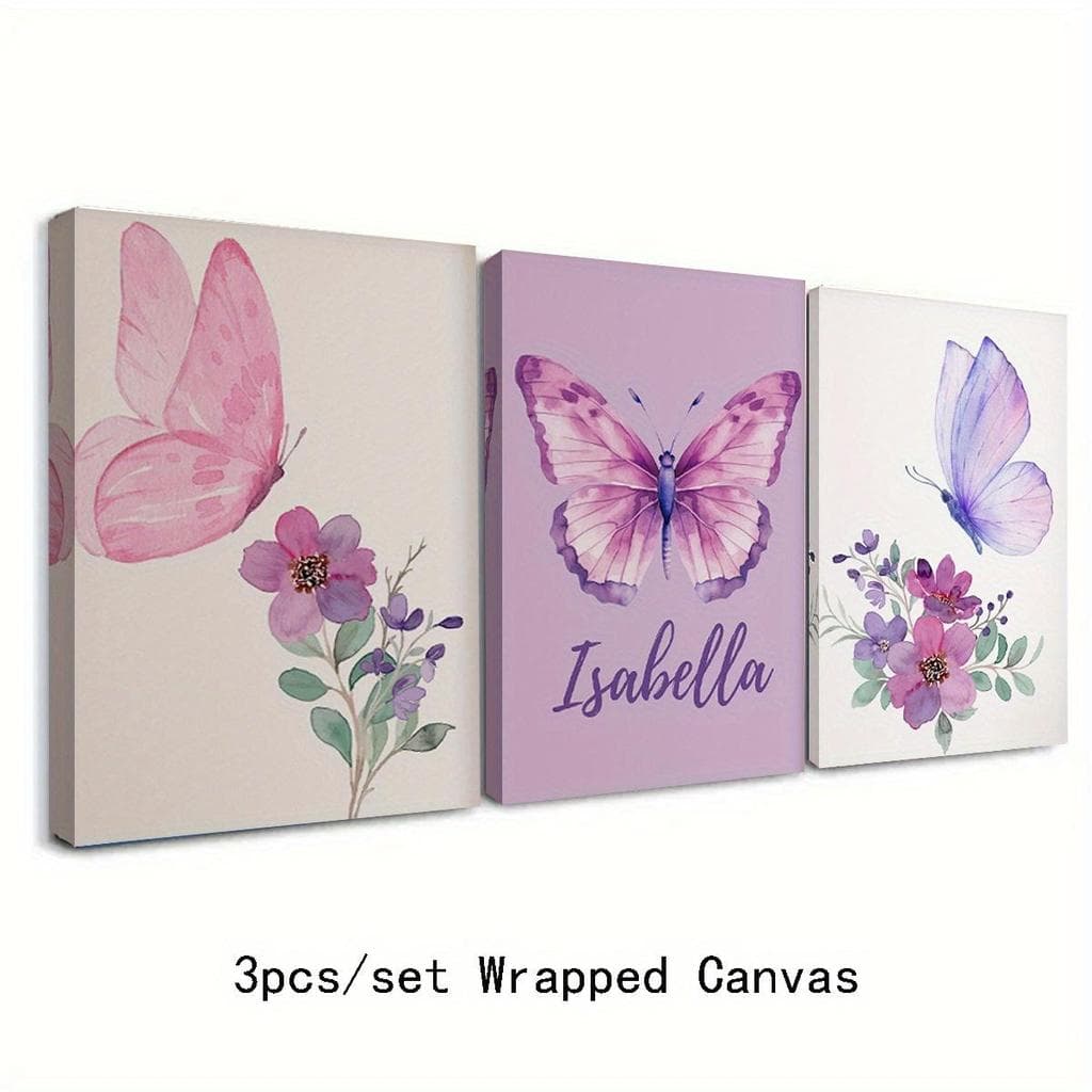 quadro decorativo borboleta personalizado