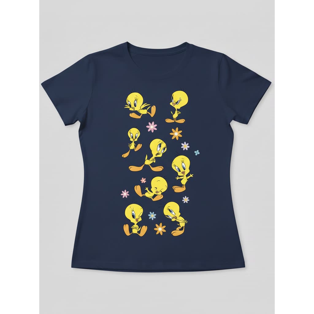 Tshirt Feminina Piu Piu Amarelo Estilosa Estampada Lançamento Camiseta 100% Algodão Camisetão Camisa-Estampaê