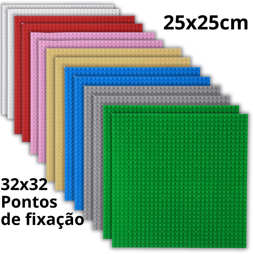 Base Blocos de Montar Peças Placa Clássica 32x32 Pontos de Construção Para Encaixar Brinquedo