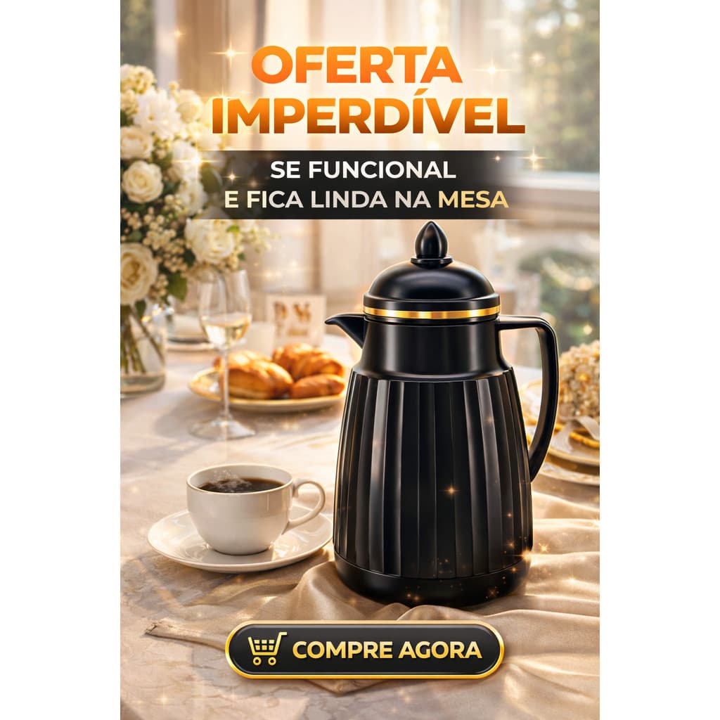 Garrafa Térmica 300 ML Mantém Quente Elegante