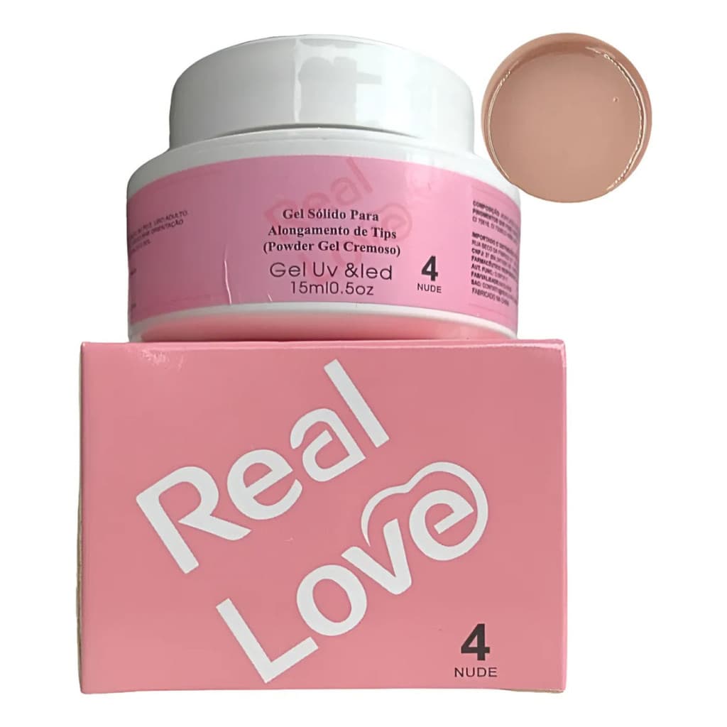 Real Love Gel Sólido Alongamento Unhas Molde F1 Power Gel