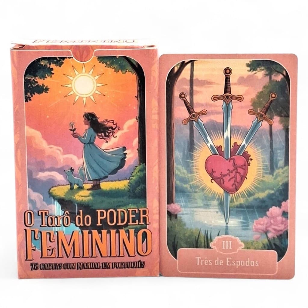 O Tarô do Poder Feminino com 78 Cartas e Manual Explicativo