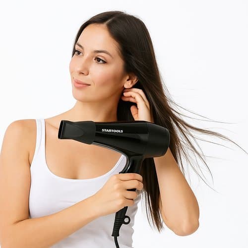 Secador Cabelo Profissional Potente Forte 1800W Compacto Leve Preto 127V