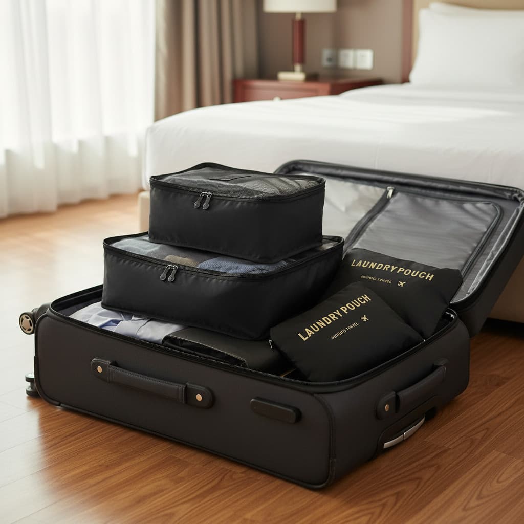 Organizador De Malas Bolsas De Viagem Kit Necessaire 6und linha premium