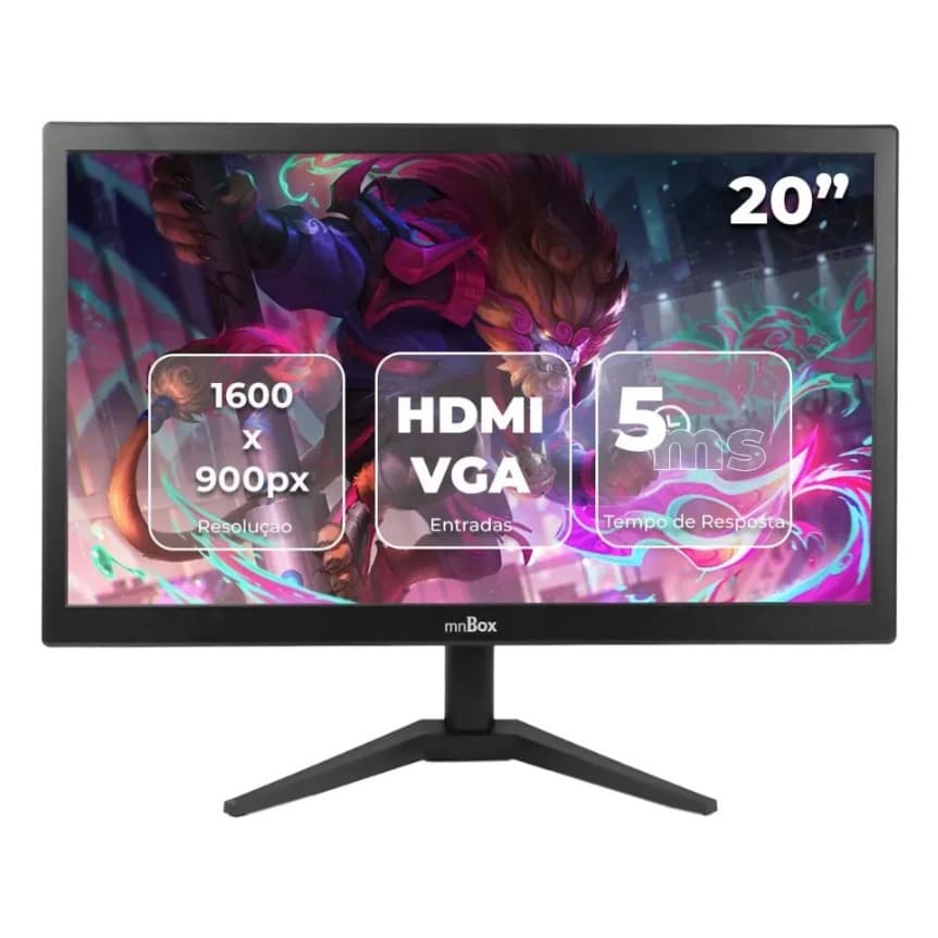 Monitor Led 20 Pol.policromatico R1600 x 900 Hdmi/Vga DMN200