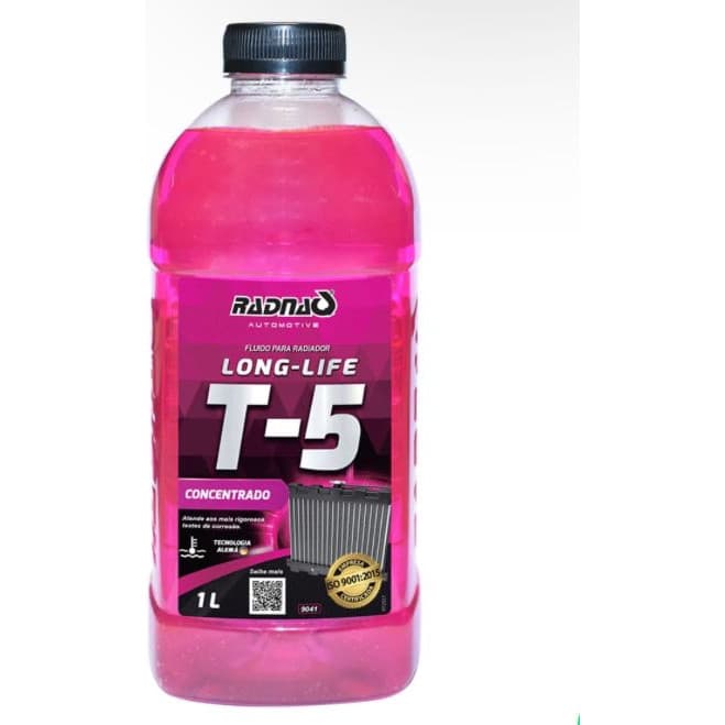 Aditivo Radiador Radnaq Tropical Rosa Concentrado Long Life 1L Carro Automotivo