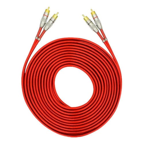 Cabo Rca Cristal 5 Metros Som Automotivo Universal Blindado