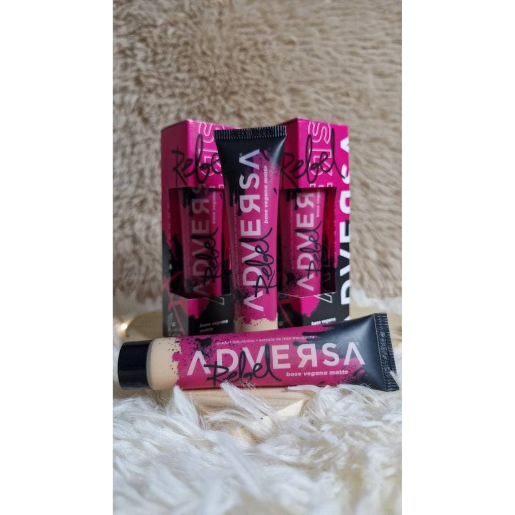 Base Liquida Matte Vegana ADVERSA Tons M. Claros AD513MC - Adversa