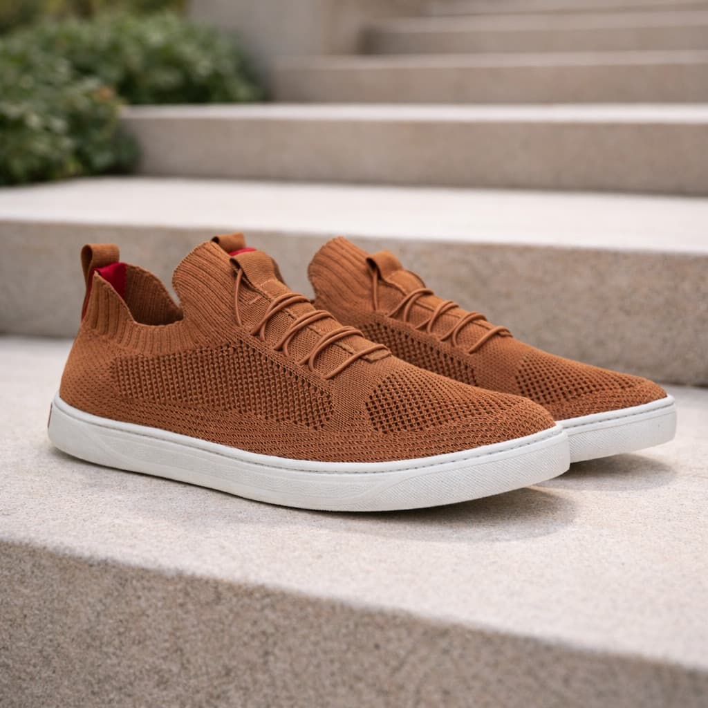 Tênis Masculino Casual Knit Ultra Leve Confortável Respirável Caminhada Trabalho Dia a Dia