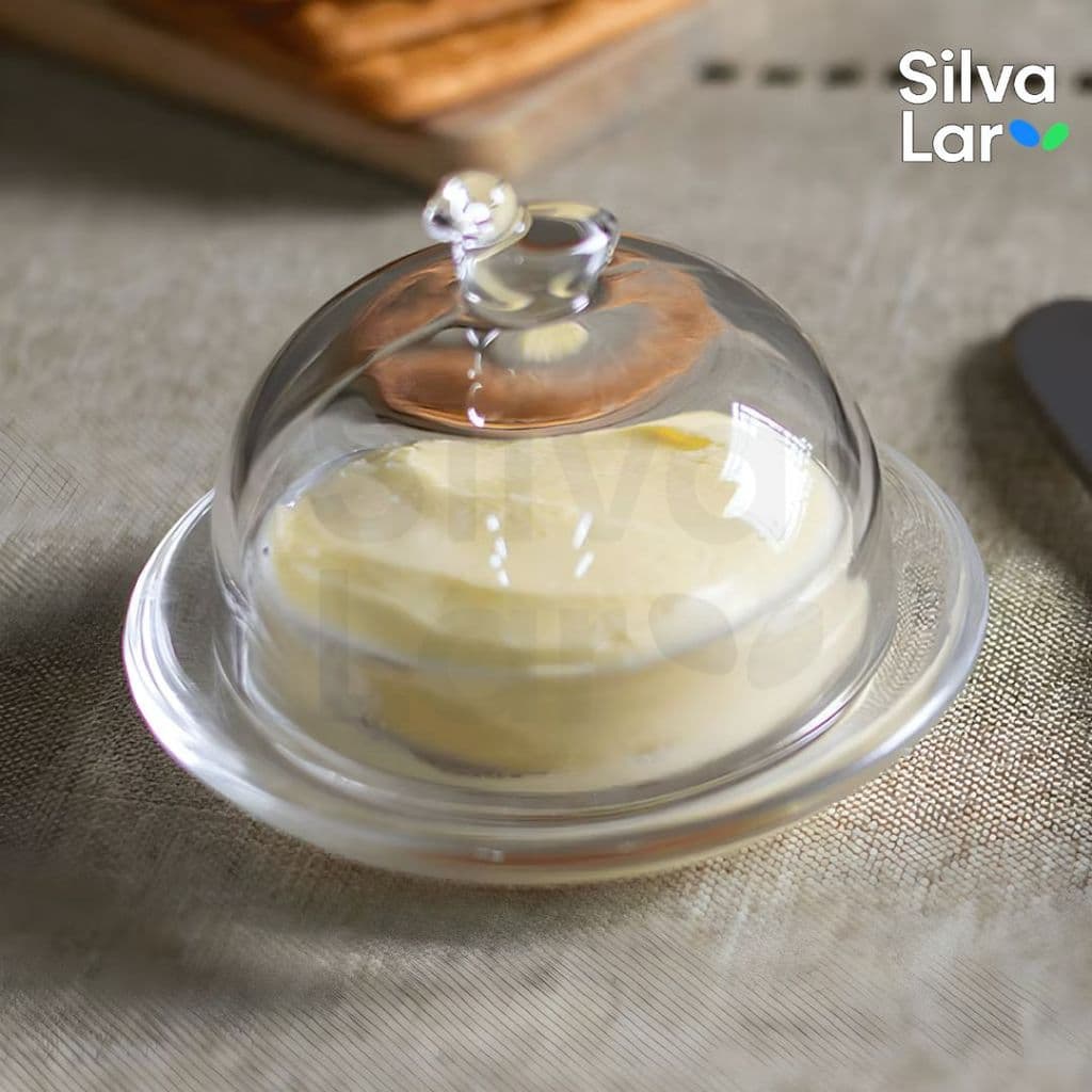 Manteigueira de Cristal Pássaro Lyor 9,5x6,5cm – Charme e Elegância