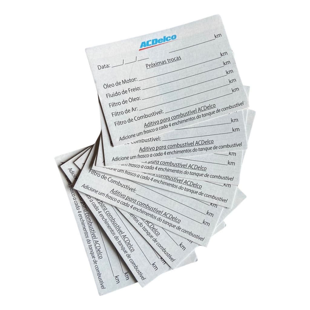 Kit 24 Etiquetas Adesivos De Troca Óleo E Filtros Parabrisa