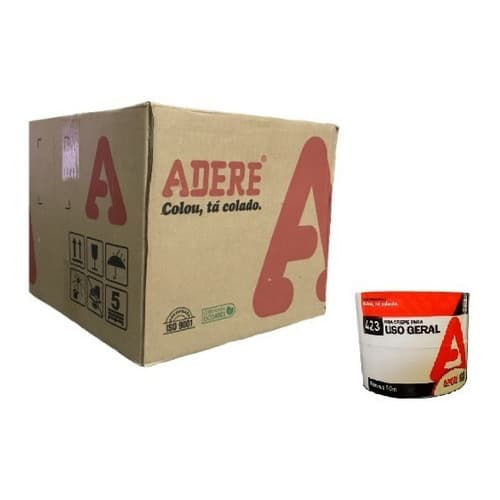 Caixa Com 36 Rolos De Fita Crepe 423 48x50 Uso Geral Adere