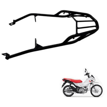 Bagageiro Preto Pop 110i 2016 a 2025 Modelo Reforcado Aurorense