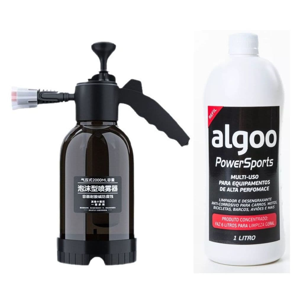 Snow Foam Pulverizador Lavagem Automotiva + Desengraxante 1L