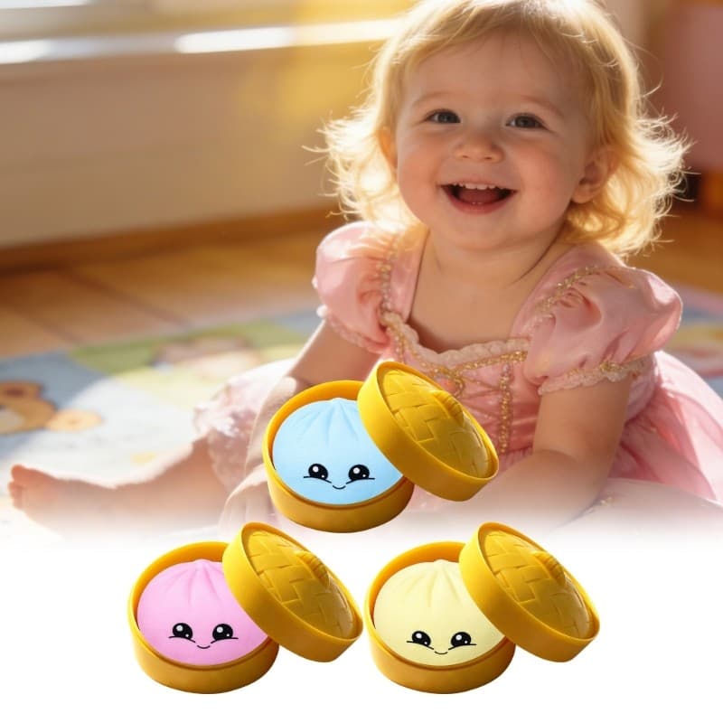blg Bolinho Massa Cozido Forma Pão Pelúcia Brinquedo Apertar Aparelho Exercício Para Terapia