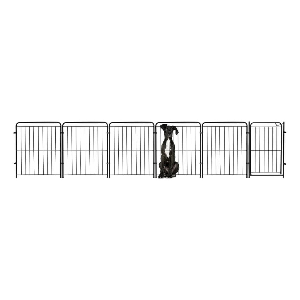 Cercado Grade 392x82cm Portão + 5 Módulos Segurança Pet Cães Cachorro