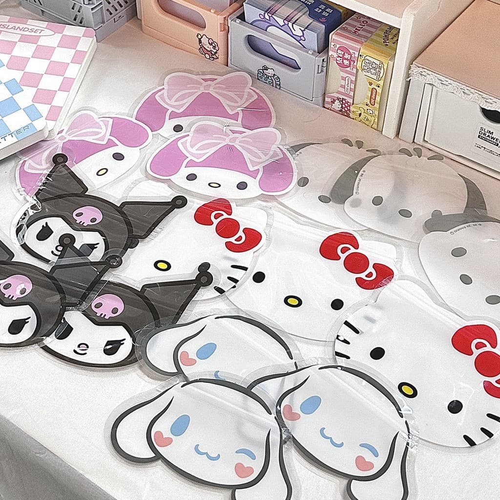10 peças saco de embalagem selado Sanrio Kuromi Pochacco saco de pó portátil para armazenamento de lanches de doces fofo