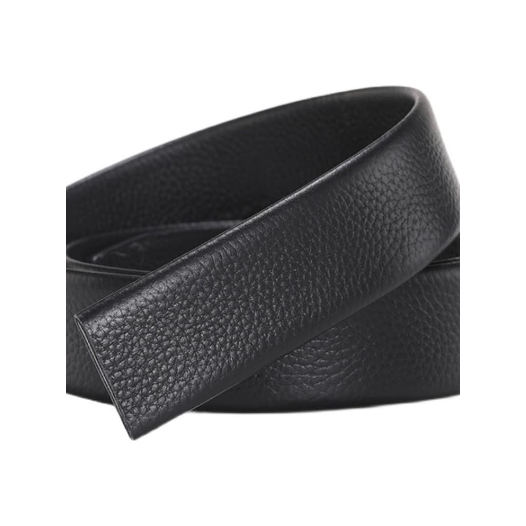 [Compre duas fivelas grátis] Cinto sem cabeça masculino com fivela automática, cinto de couro masculino, calças, cinto