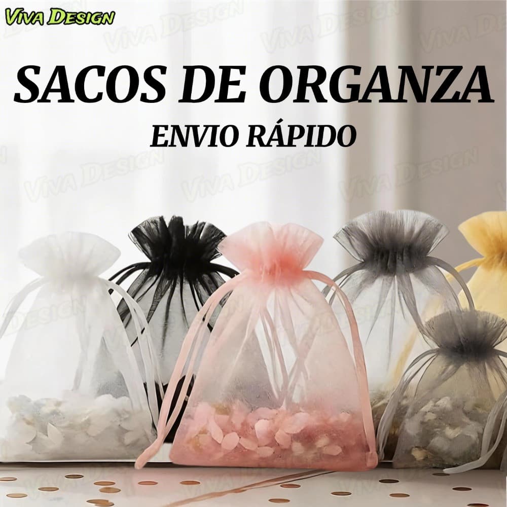 Kit 50/100 Un Saco Saquinho Organza Tule Saquinho 7x9 9x12 10x15 Festa Casamento (Escolha A Cor)