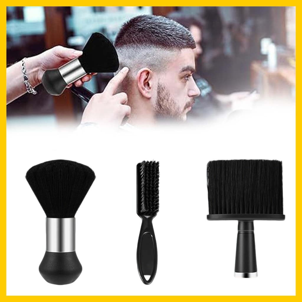 3 Peças Escova de Barbear de lã de Náilon Macia para Escova de Barbear de Barba, Adequada para de Salão de Barbeiro