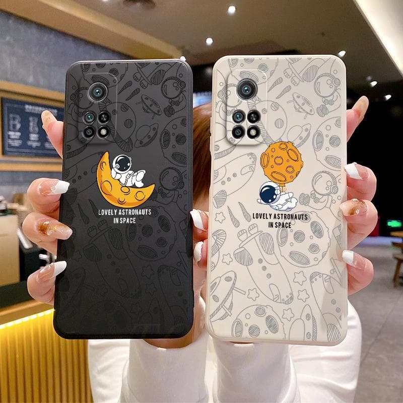 Capa Xiaomi 10T Pro/Mi 10T Silicone soft shell Astronauta Ilustração De Telefone TKR