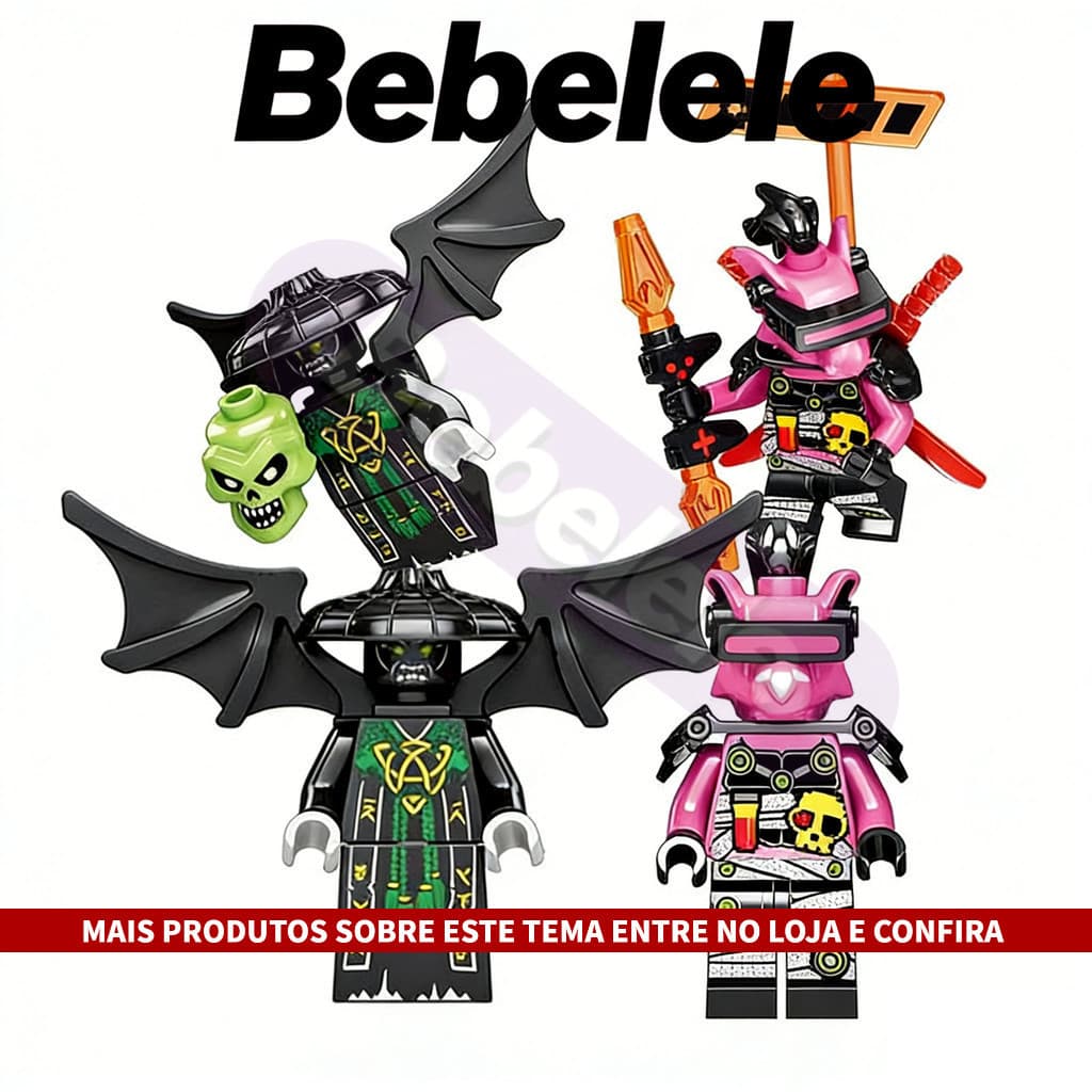 Mini Figuras Ninja Fantasma Blocos de Montar Colecionáveis Brinquedo Educativo Presente para Meninos#321
