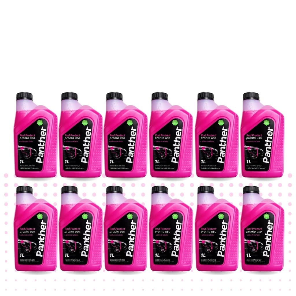 Aditivo Radiador Arrefecimento Rosa Pronto Para Uso Orgânico Rad Protect 1L Panther