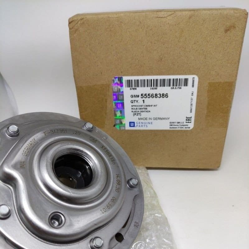 Par de Polias Variáveis Admissão e Escape Comando ORIGINAL GM Cruze Sonic Tracker 1.8 16v 2012 à 2016