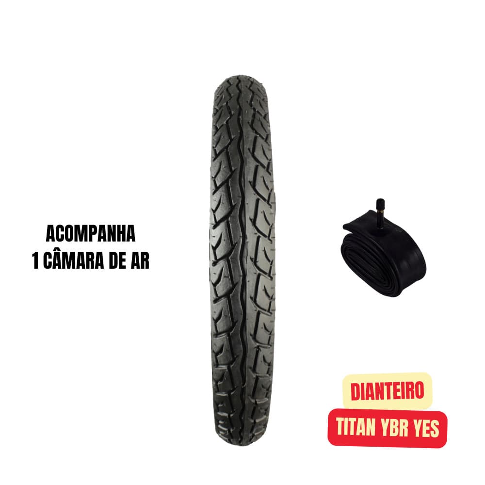 Pneu Moto CG Dianteiro 2.75-18 Matrix + Câmara de Ar Start Fan 125 150 160 Ybr Entrega Rápida