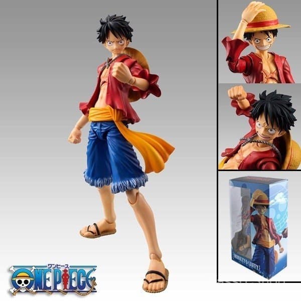 Figura de Ação Articulada BJD de 18cm do Anime One Piece, Luffy em PVC, Modelo Colecionável, Brinquedo AVOP