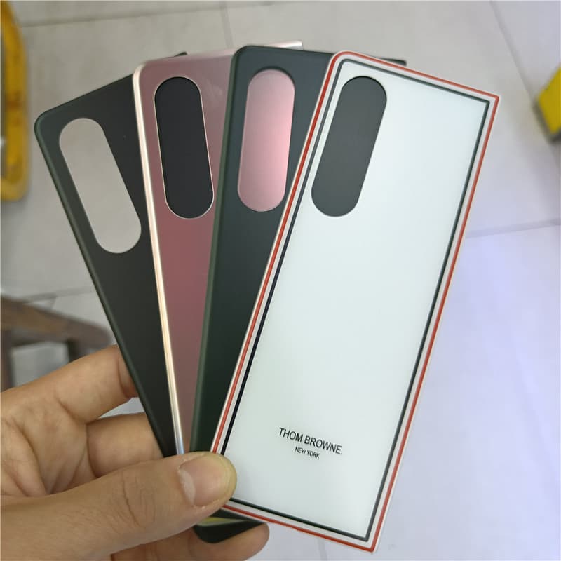 Tampa Traseira De Vidro Original Da Bateria , Porta , Carcaça Para Samsung Galaxy Z Fold 3 W22 5G SM-F926 Com Adesivo